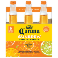 Corona Sunbrew Citrus Cerveza Mexican Import Beer, 6 Pk Bottles, 4.5% Abv - 72 Fluid Ounce