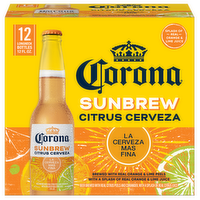 Corona Sunbrew Citrus Cerveza Mexican Import Beer, 12 Pk Bottles, 4.5% Abv - 144 Fluid Ounce