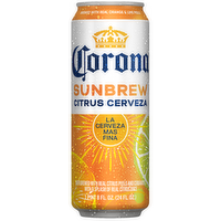 Corona Sunbrew Citrus Cerveza Mexican Import Beer, Can, 4.5% Abv - 24 Fluid Ounce