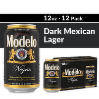 Modelo Negra Dunkel Lager Mexican Import Beer - 144 Fluid Ounce