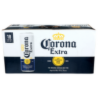 Corona Extra The Original Cerveza Mas Fina - 12 Fluid Ounce - 18 Count