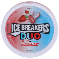 Ice Breakers Duo Fruit + Cool Strawberry Sugar Free Mints - 1.3 Ounce