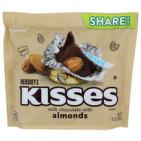 Hershey's Kisses Brand Milk Chocolate With Almonds - 10 Ounce