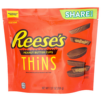Reese's Milk Chocolate & Peanut Butter Thins Cups - 7.37 Ounce