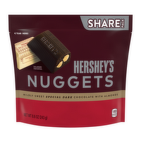 HERSHEY'S NUGGETS Share Pack Special Dark Chocolate With Almonds Candy - 8.6 Ounce