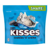 HERSHEY'S Share Pack Cookies N Creme Kisses - 9.1 Ounce