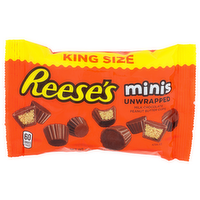 Reese's Milk Chocolate Peanut Butter Cups King Size Minis Unwrapped - 2.5 Ounce