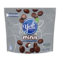 York Dark Chocolate Covered Peppermint Patties Unwrapped Minis Pouch - 7.6 Ounce
