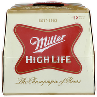 Miller High Life Beer - 12 Fluid Ounce - 12 Count