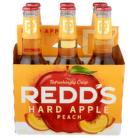 Redd's Hard Apple Refreshingly Crisp Peach - 12 Fluid Ounce - 6 Count