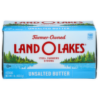 Land O Lakes Unsalted Butter - 0.25 Pound - 4 Count