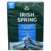Irish Spring Moisture Blast Soap Bars - 3.7 Ounce - 8 Count