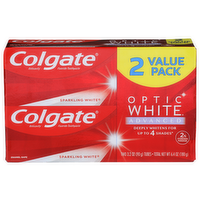 Colgate Optic White Advanced Anticavity Fluoride Toothpaste - 3.2 Ounce - 2 Count