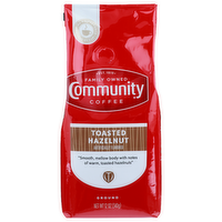 Community Coffee Toasted Hazelnut Medium Roast Ground - 12 Ounce