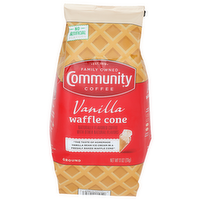 Community Coffee Vanilla Waffle Cone Ground - 11 Ounce