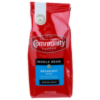 Community Coffee Medium Roast Whole Bean Breakfast Blend - 12 Ounce