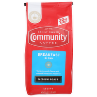 Community Coffee Medium Roast Breakfast Blend Ground - 20 Ounce