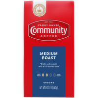 Community Coffee Medium Roast Ground Firm Pack - 16 Ounce