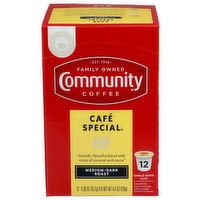 Community Coffee Medium-Dark Roast Café Special - 0.375 Ounce - 12 Count
