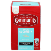Community Coffee Medium-Dark Roast - 0.375 Ounce - 12 Count
