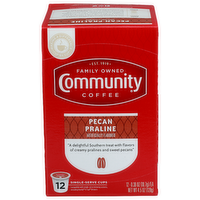 Community Coffee Pecan Praline Single-Serve Cups - 0.375 Ounce - 12 Count