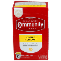 Community Coffee & Chicory - 0.375 Ounce - 12 Count