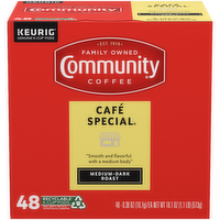 Community Coffee Café Special Medium-Dark Roast Single Serve Keurig K-Cup Pods Box - 48 Count