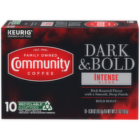 Community Coffee Dark & Bold Intense Blend Single Serve Cups - 0.37 Ounce - 10 Count