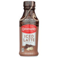 Community Coffee Mocha White Chocolate Iced Latte Rtd Bottle - 13.7 Fluid Ounce