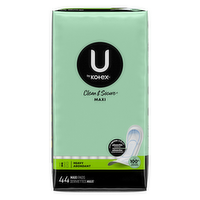 U by Kotex Clean & Secure Heavy Maxi Pads - 44 Count