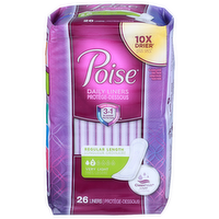 Poise Regular Length 2 Very Light Daily Liners - 26 Count
