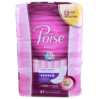 Poise Long Length Pads - 27 Count