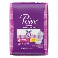 Poise Fresh Protection Maximum Absorbent Pads - 48 Count