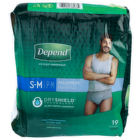 Depend S-M Maximum Fit-Flex Underwear - 19 Count