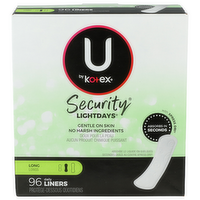 U By Kotex Security Lightdays Long Daily Liners - 96 Count