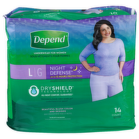 Depend l Night Defense Underwear For Women - 14 Count
