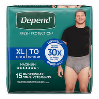 Depend Fresh Protection Maximum Absorbency Underwear For Men Size XL - 15 Count