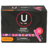 U By Kotex Super Plus Tampons - 32 Count