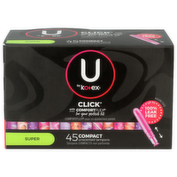 U By Kotex Super Tampons - 45 Count