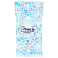 Cottonelle Flushable Wipes - 14 Count