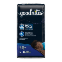 Goodnites Boy's Nighttime Underwear Size L - 11 Count