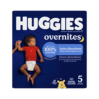 Huggies Overnites Size 5 Extra Absorbent Diapers - 50 Count
