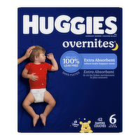 Huggies Overnites Size 6 Extra Absorbent Diapers - 42 Count
