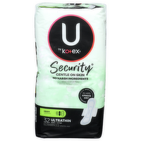 U By Kotex Security Heavy Ultrathin Pads + Wings - 32 Count