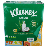 Kleenex Lotion Facial Tissues with Coconut Oil - 4 Count