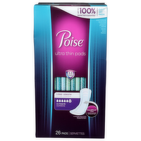 Poise Long Length Ultra Thin Pads - 26 Count