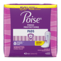 Poise Ultmt Absorb Pad Bulk Pack Long Length 42 - 0.52 Cubic foot