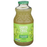SANTA CRUZ ORGANIC Tart Cherry, Lemon Lemonade Shelf Stable Juice Jalapeno Limeade - 32 Fluid Ounce
