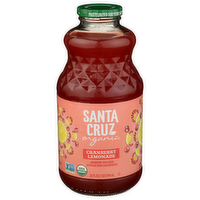 Santa Cruz Organic Cranberry, Lemon Cranberry Lemonade Fruit Juice Drink, Shelf Stable, Ready To Drink - 32 Fluid Ounce