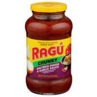 Ragu Chunky Sautéed Onion & Garlic Sauce - 24 Ounce